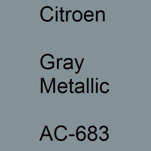 Citroen, Gray Metallic, AC-683.